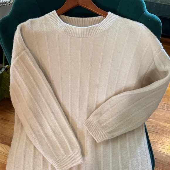 Reformation Ivory Long Sleeve Sweater - Picture 3 of 12